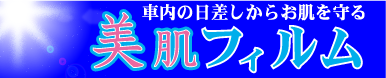 車内の日差しから肌を守る 美肌フィルム